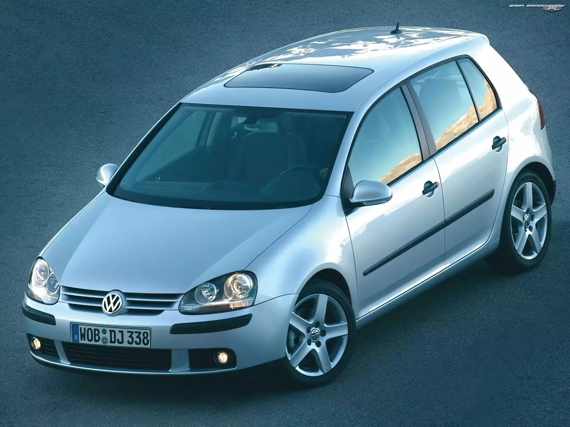 Szyberdach, Golf 5, Srebrny