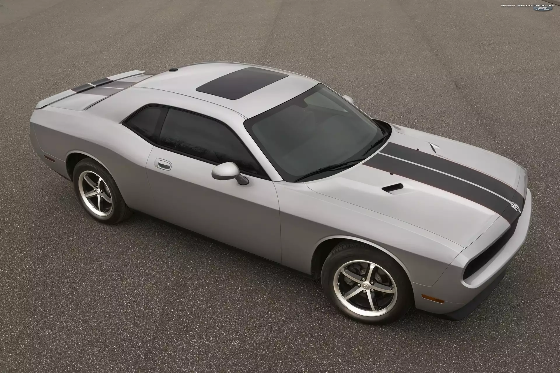 Szyberdach, Szary, Dodge Challenger