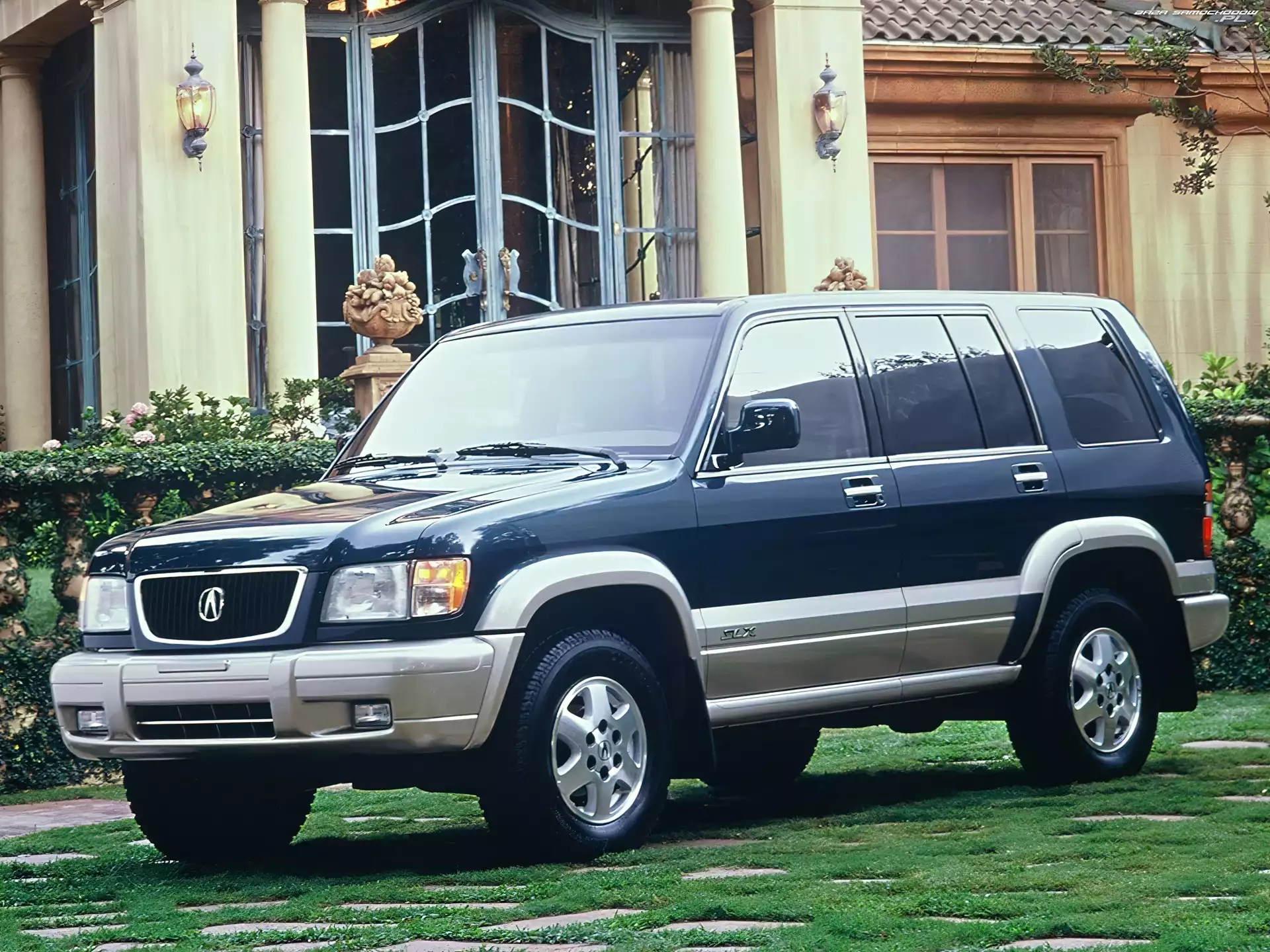 Niebieska, Terenowa, 4x4, Acura SLX