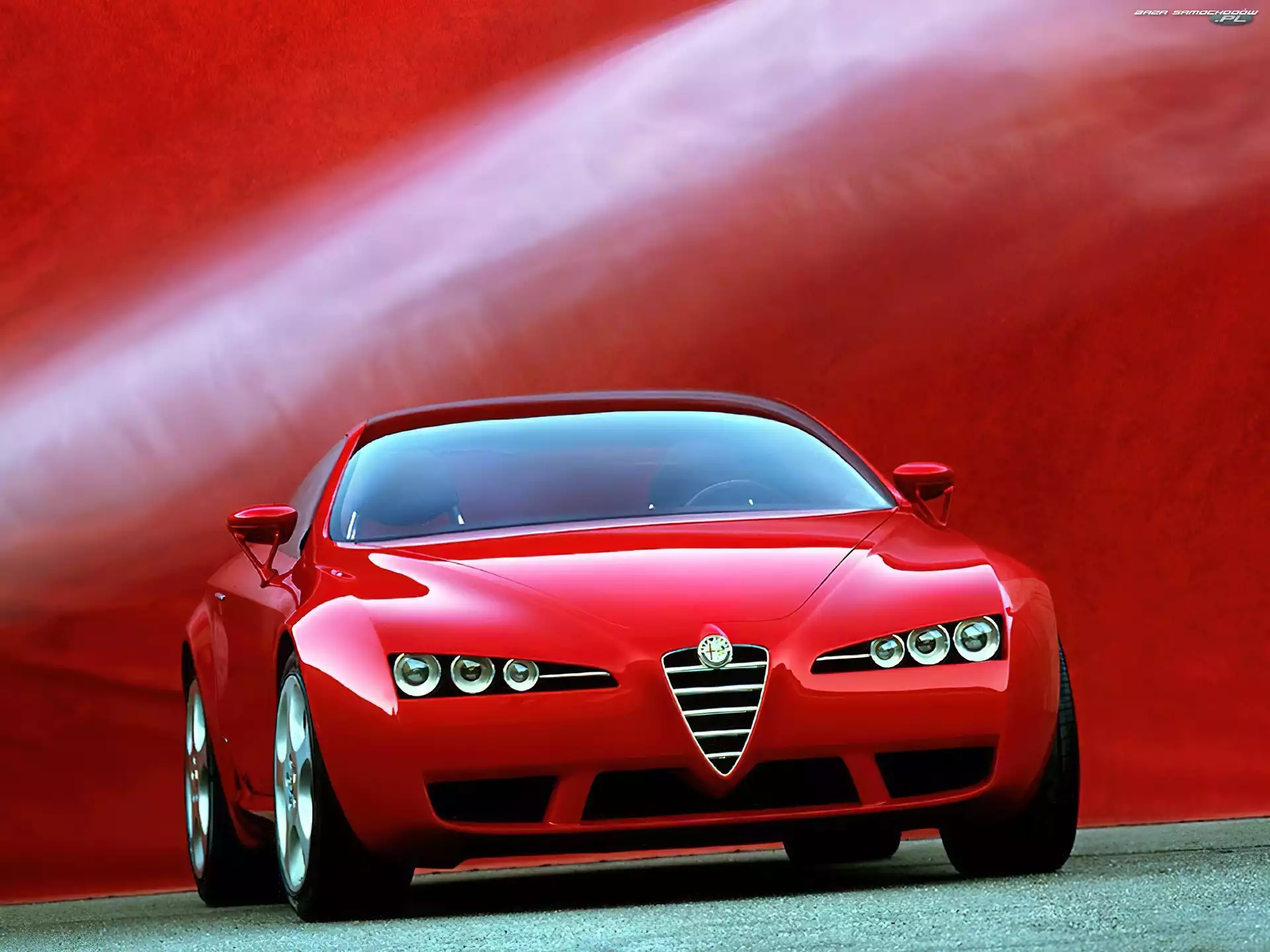 Tło, Czerwona, Alfa Romeo Brera