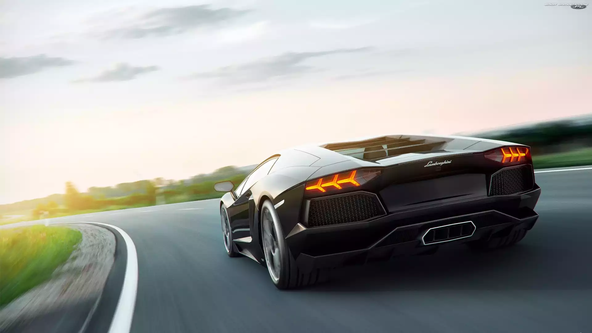 Tor, Art, Lamborghini, Czarne, Aventador