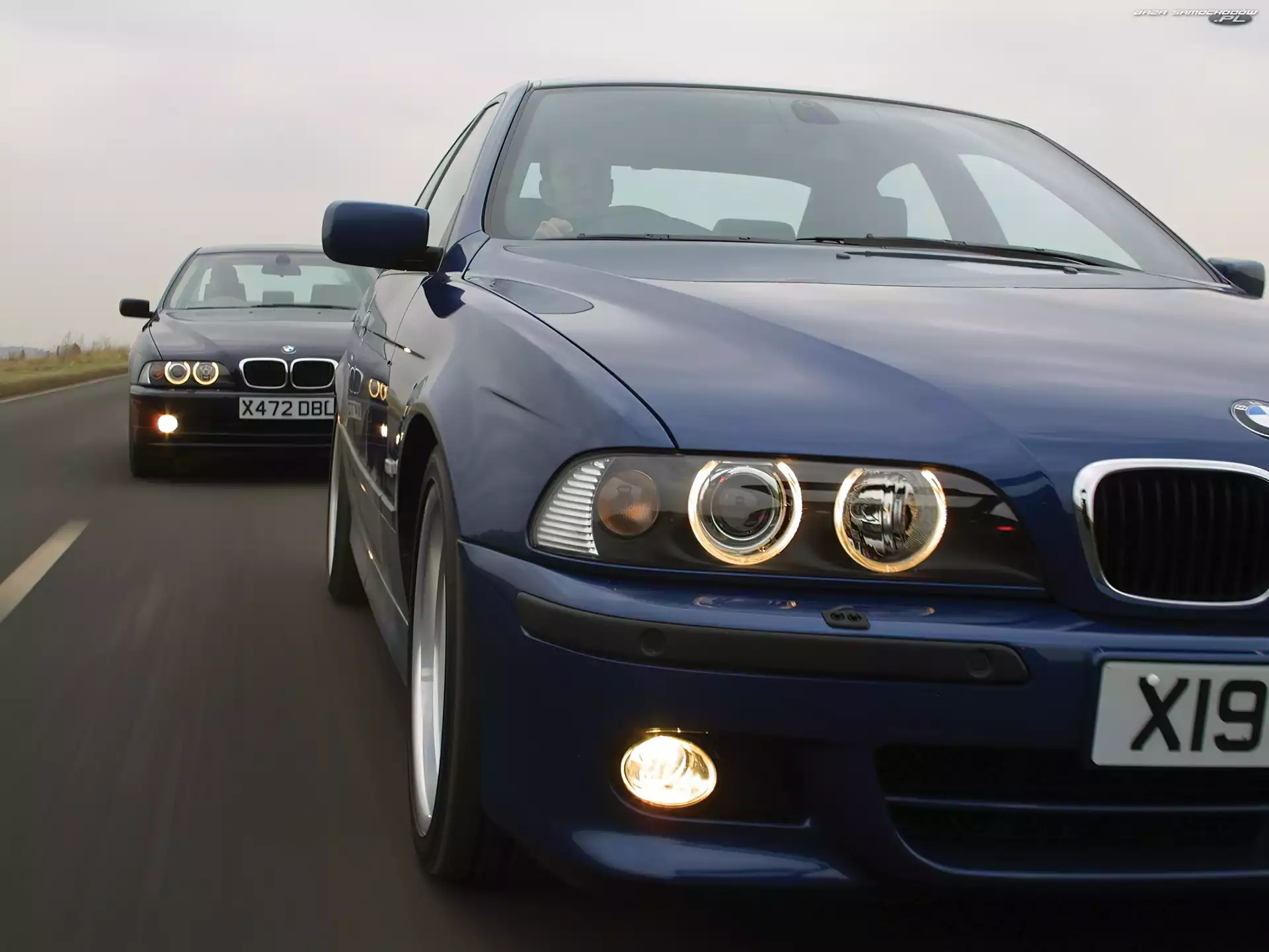 Trasa, Przód, BMW 5, Dwa, E39