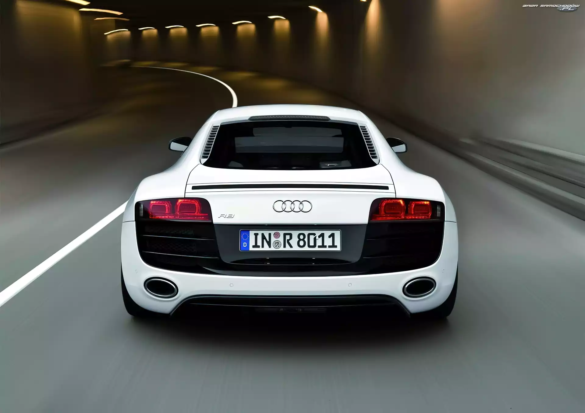 Audi R8, Tunel, Parkowania, Czujniki