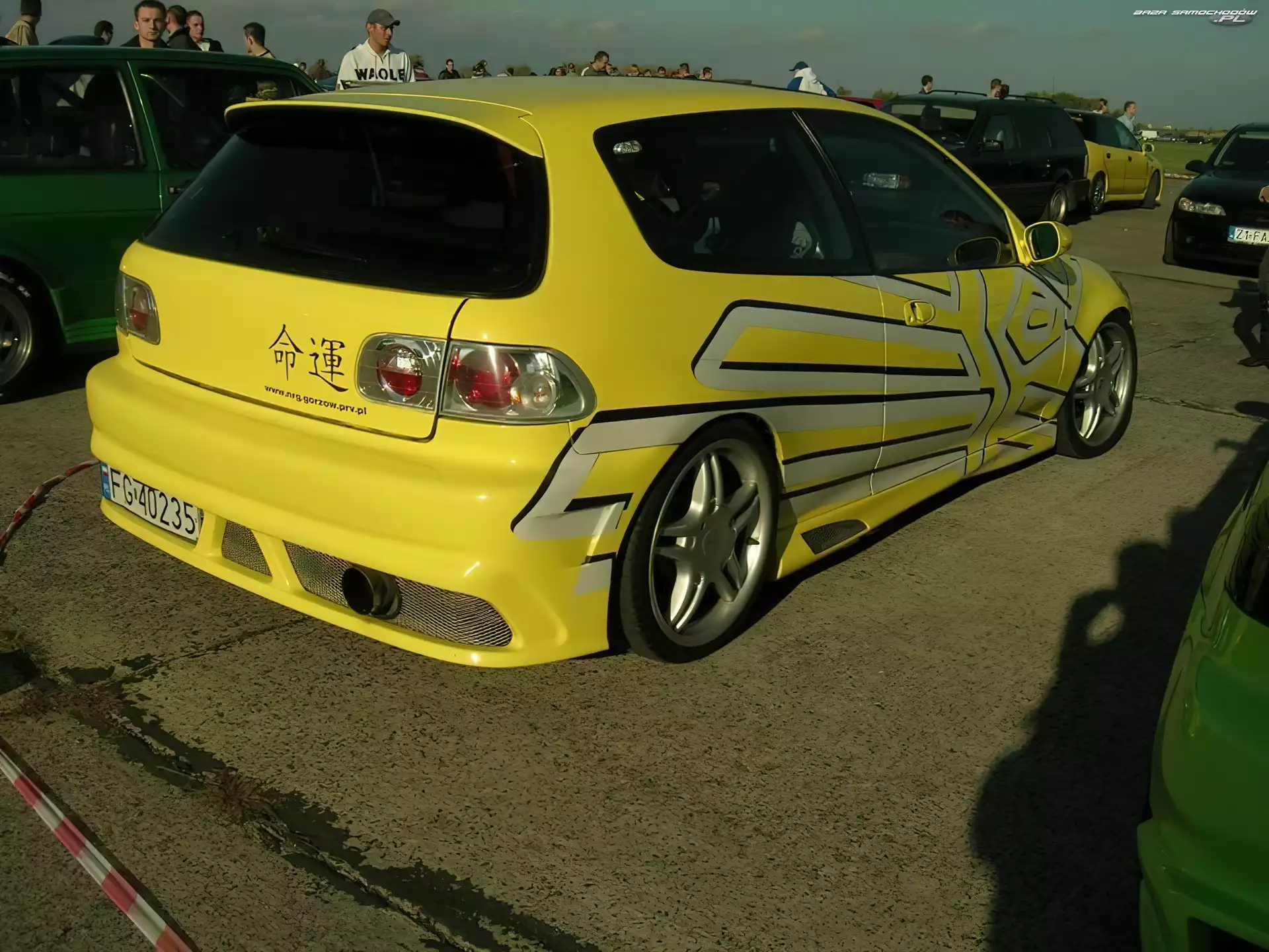 Tuning, Żółta, Honda Civic