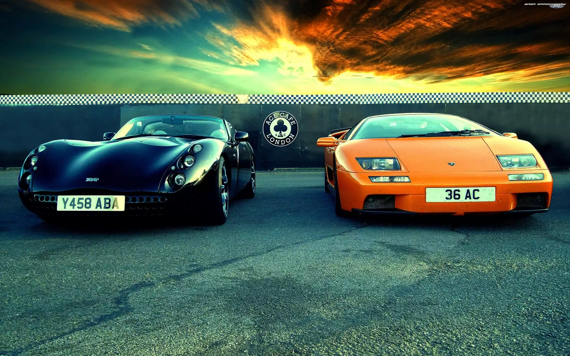Tuscan, TVR, Lamborghini, Samochód, Diablo