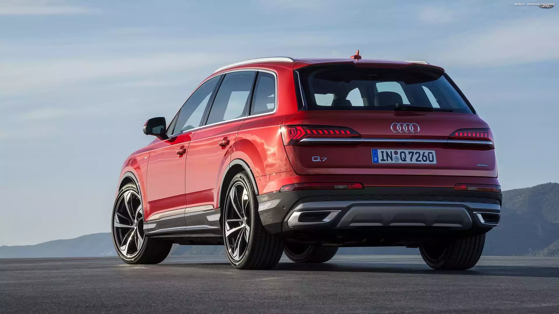 Tył, Czerwone, Audi Q7