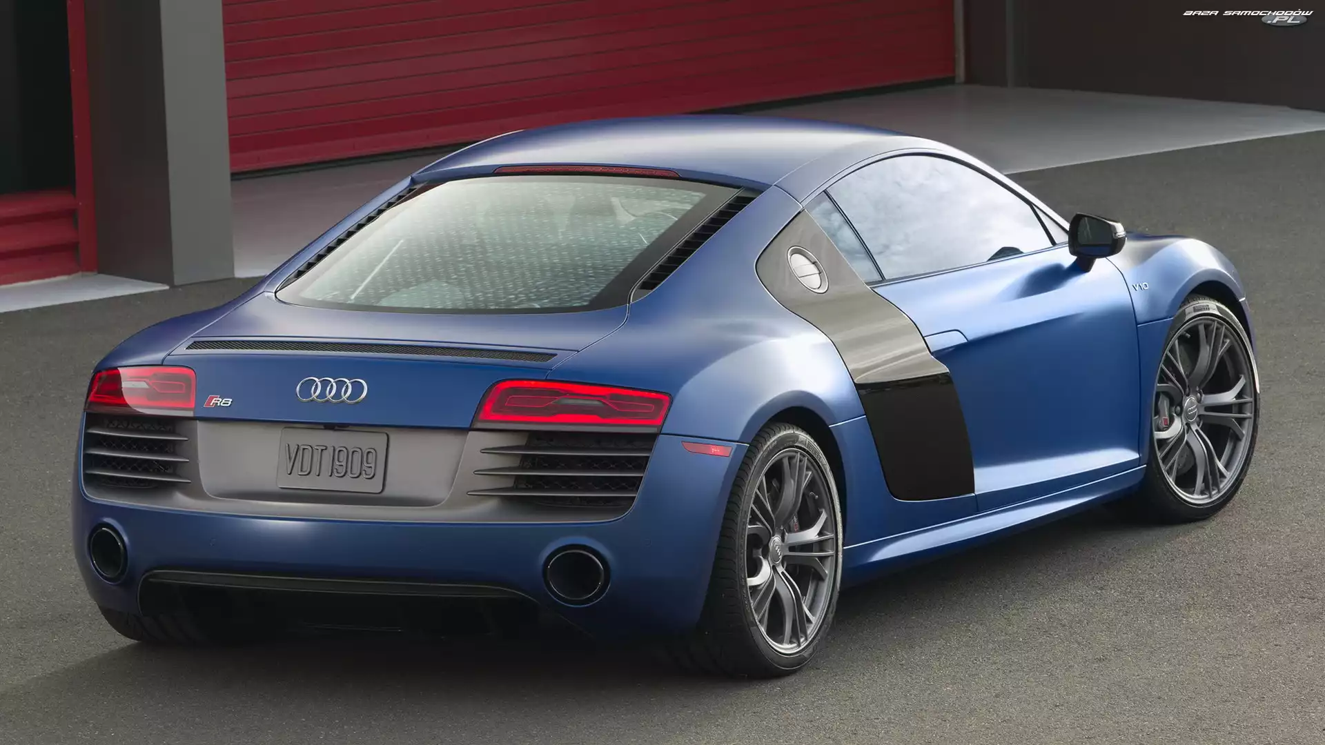 Tył, Niebieskie, Audi R8