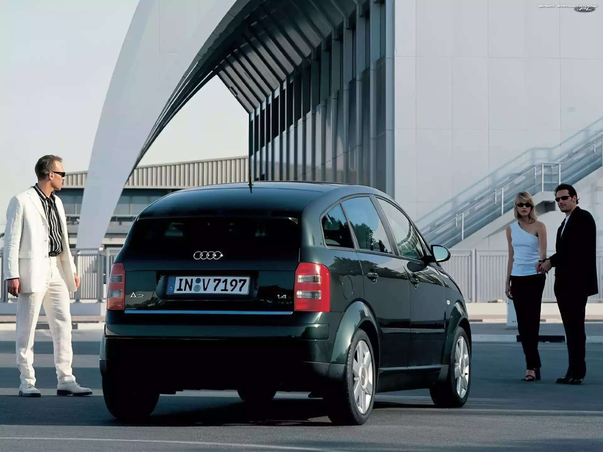 Tył, Zielone, Audi A2