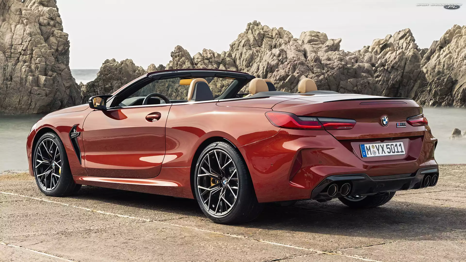Tył, BMW M8 Competition, Kabriolet