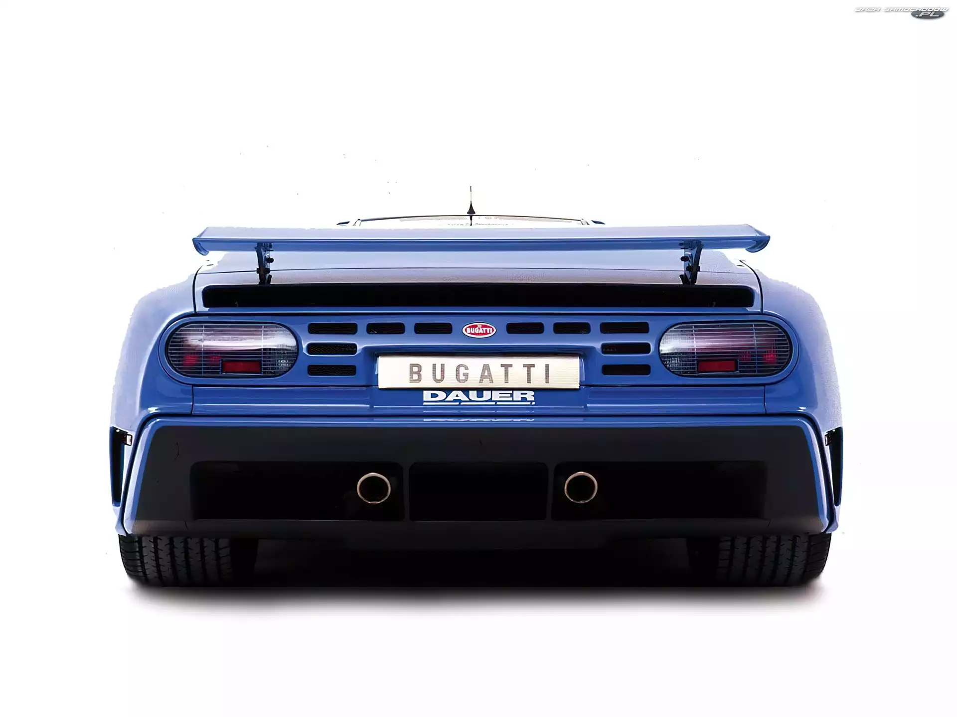 Tył, Bugatti EB 110