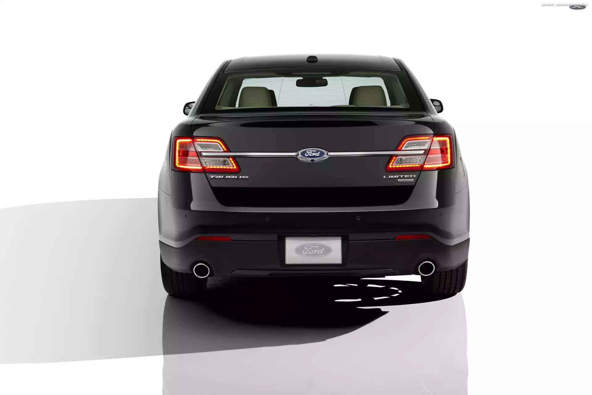 tył, czarny, Ford Taurus
