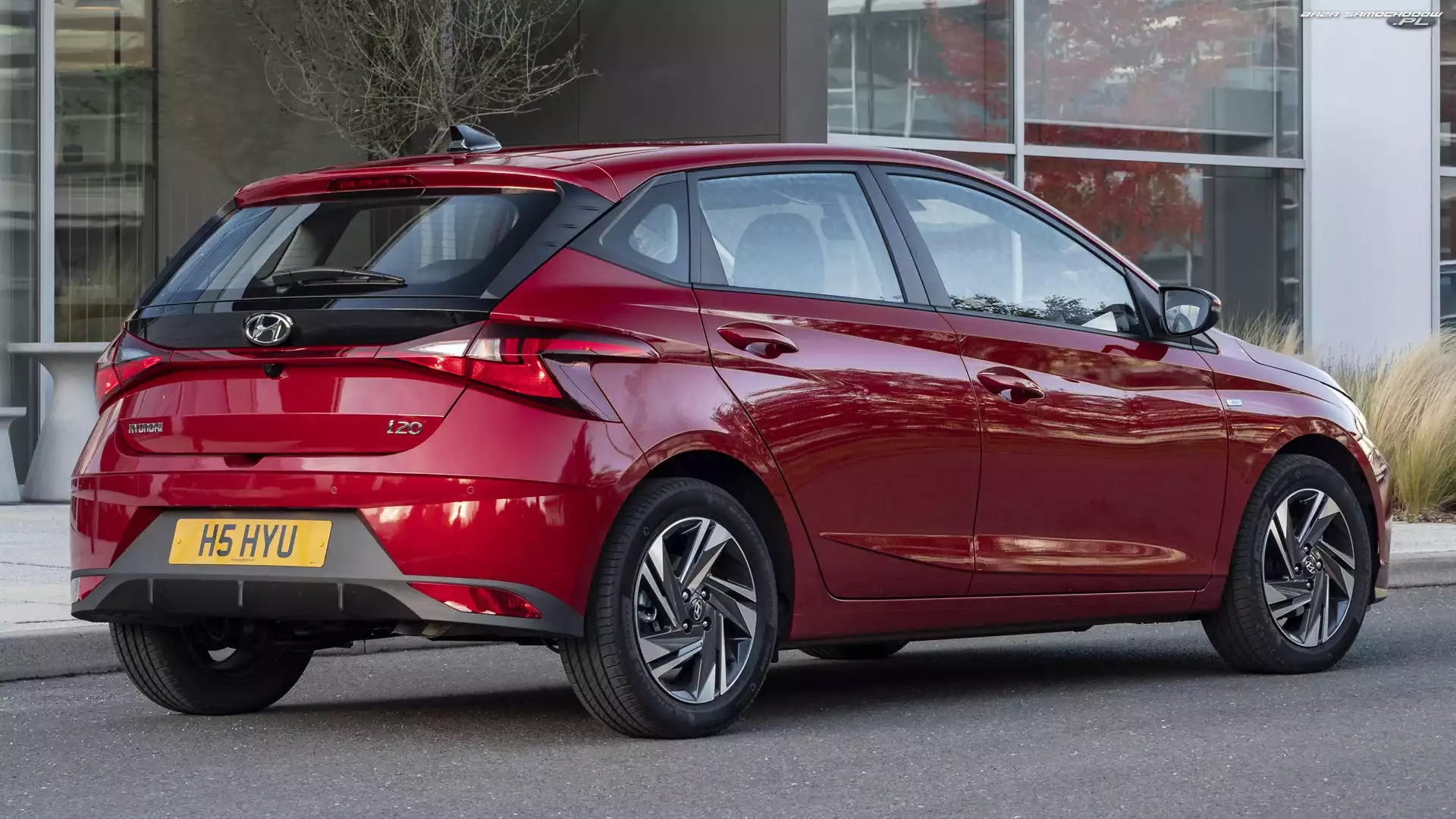 Tył, Czerwony, Hyundai i20