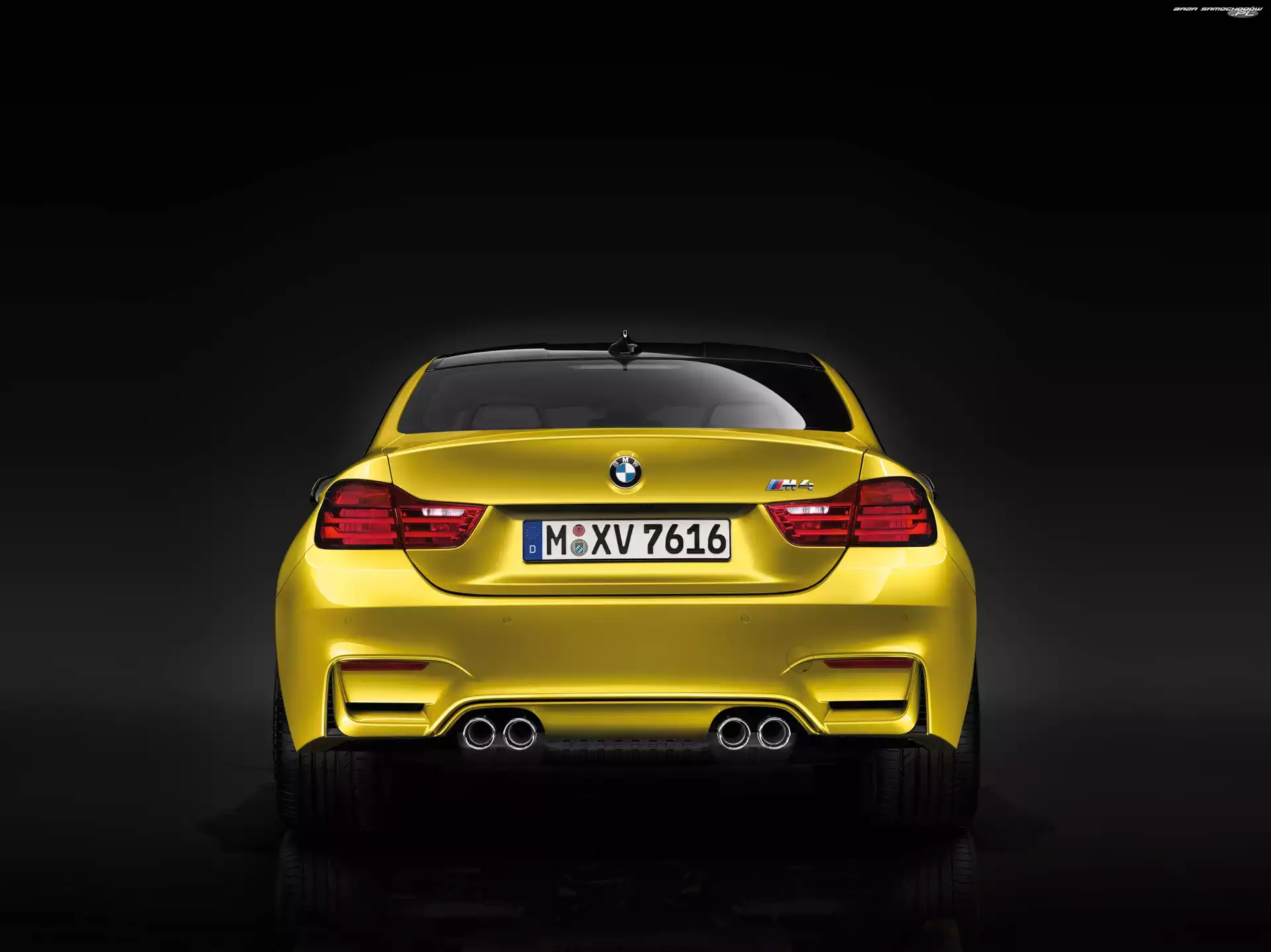 tył, Rury wydechowe, BMW M4, Spojler