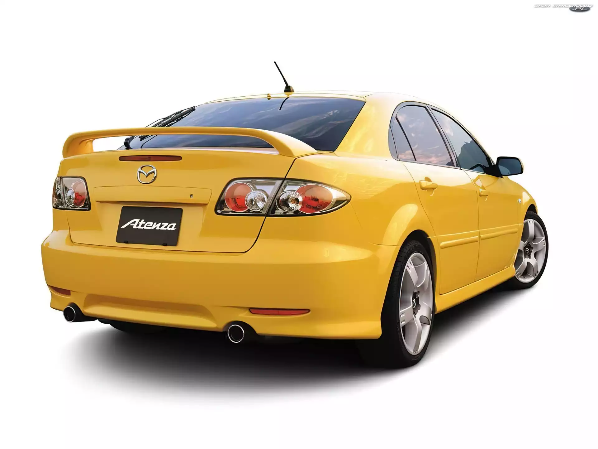 Tył, Żółta, Mazda 6