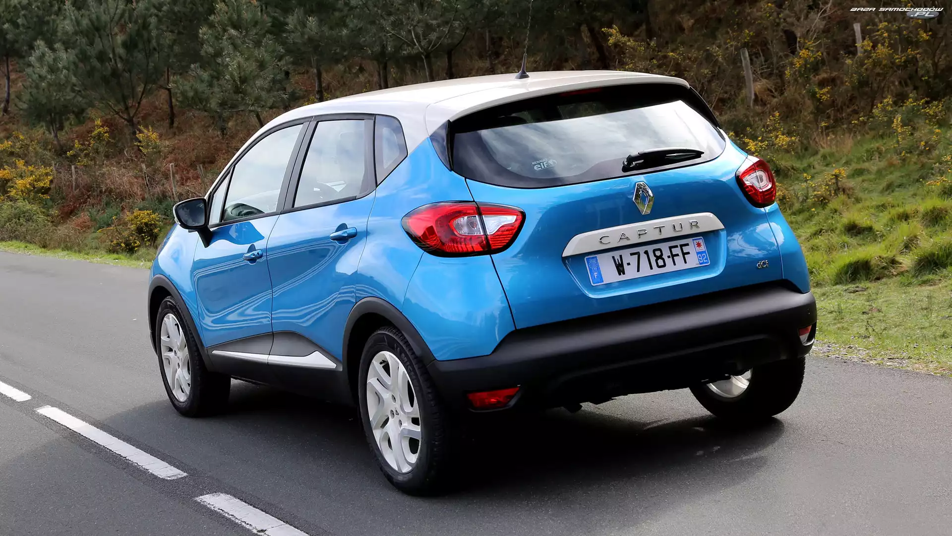 Tył, Niebieski, Renault Captur