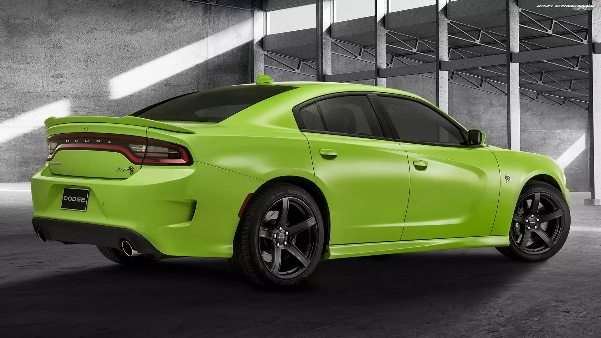 Tył, Dodge Charger SRT, Bok