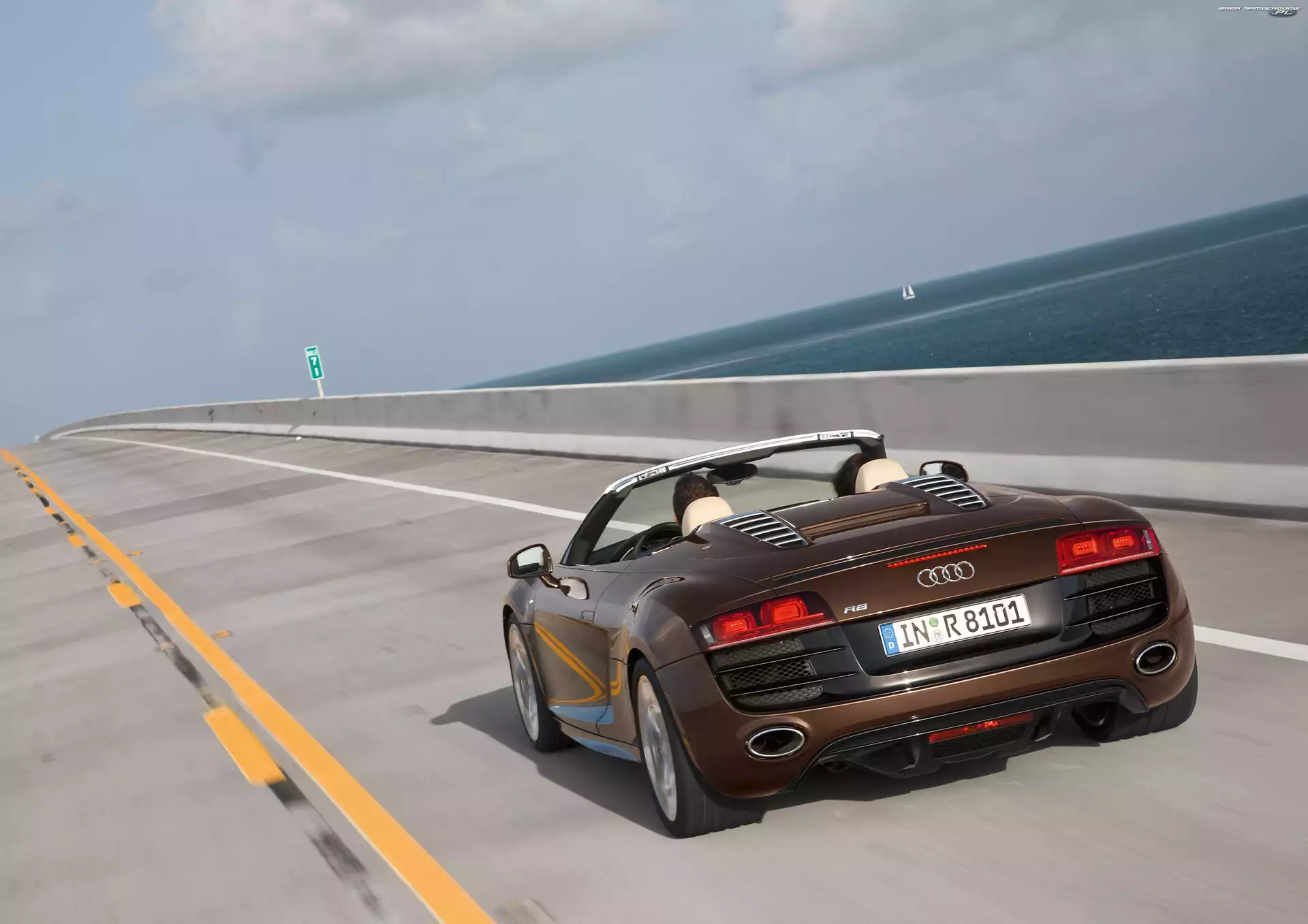 Układ, Audi R8 Spyder, Tył, Wydechowy