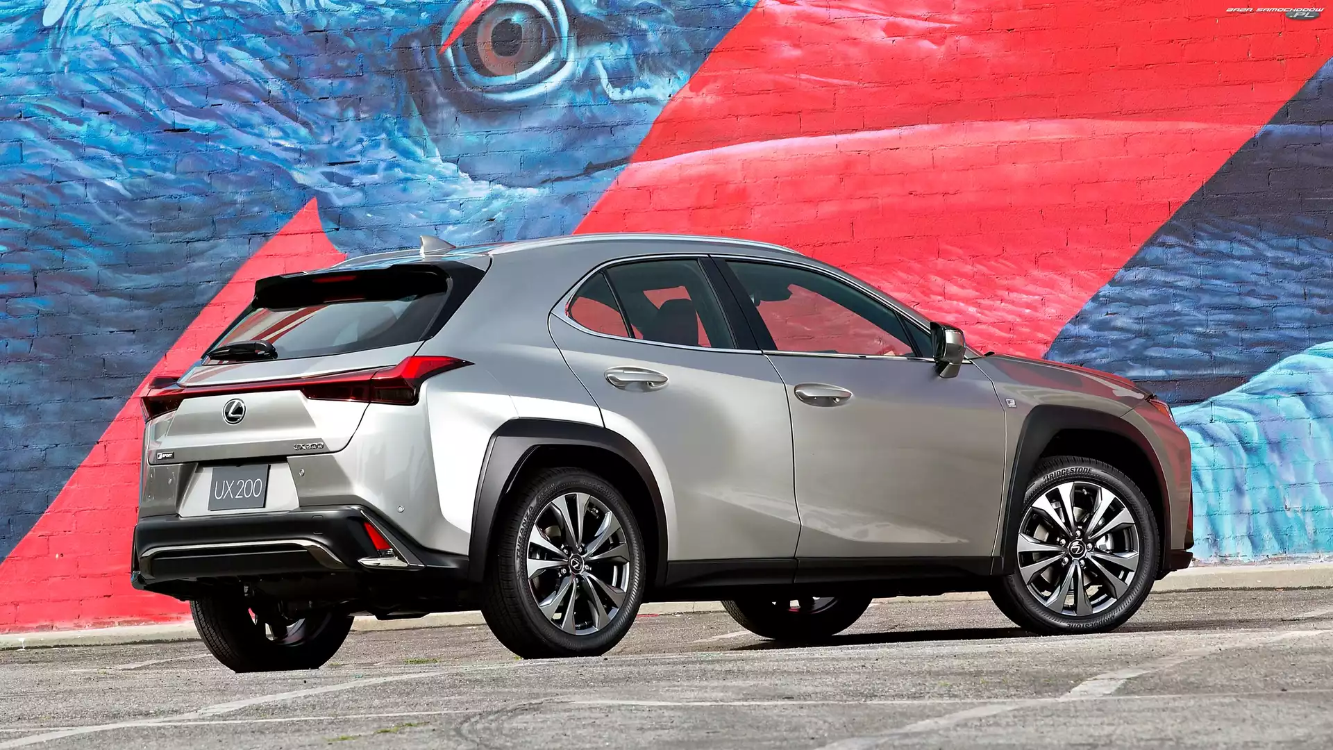 Ściana, Lexus UX200, Graffiti