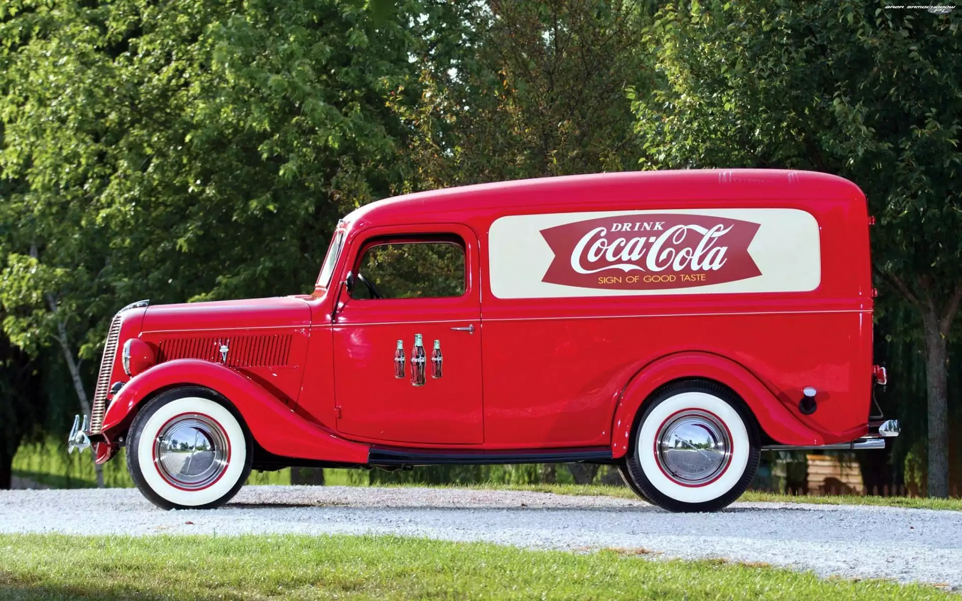 Van, "Coca Cola", Ford, 1937, Panel