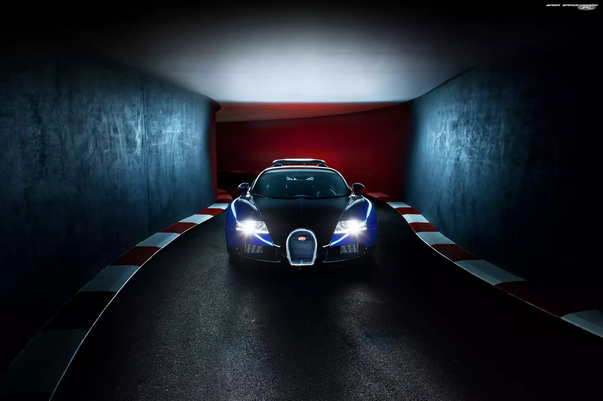 Veyron, Tunel, Bugatti, Światła