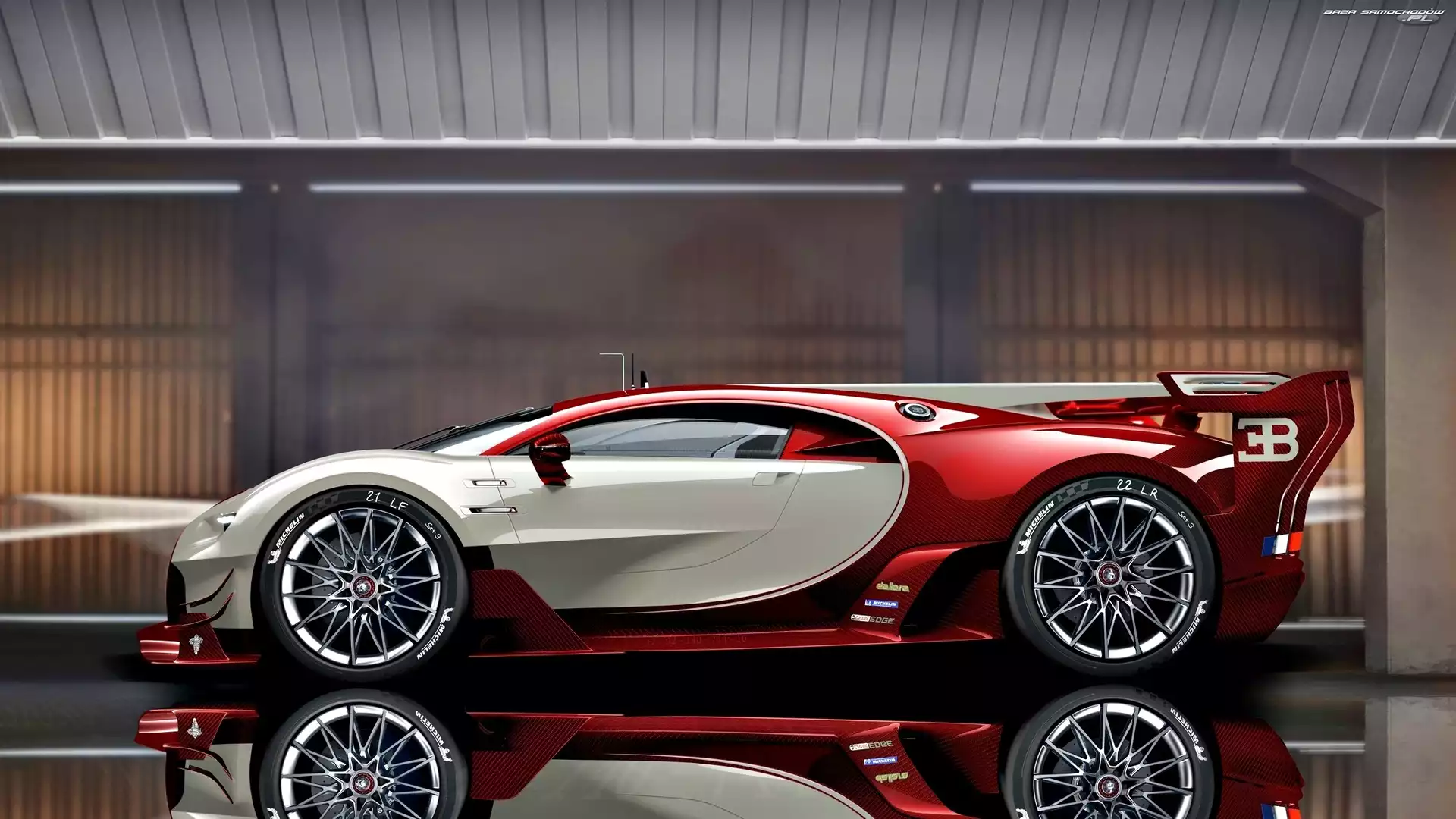 Bugatti Veyron EB 16.4, Odbicie, Sportowy, Hypercar