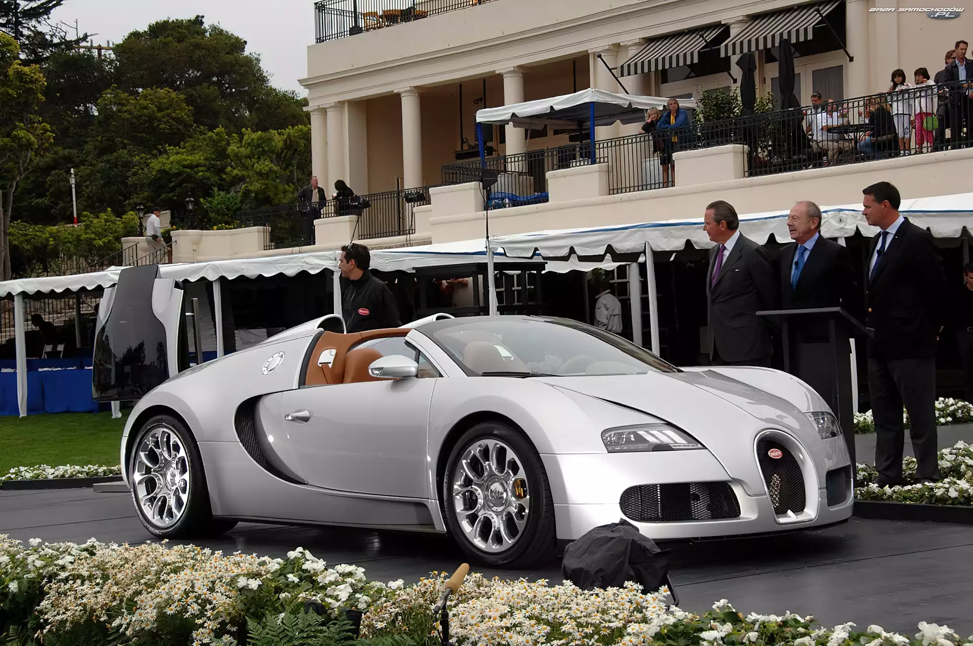 Srebrny, Veyron, Wystawa, Cabriolet