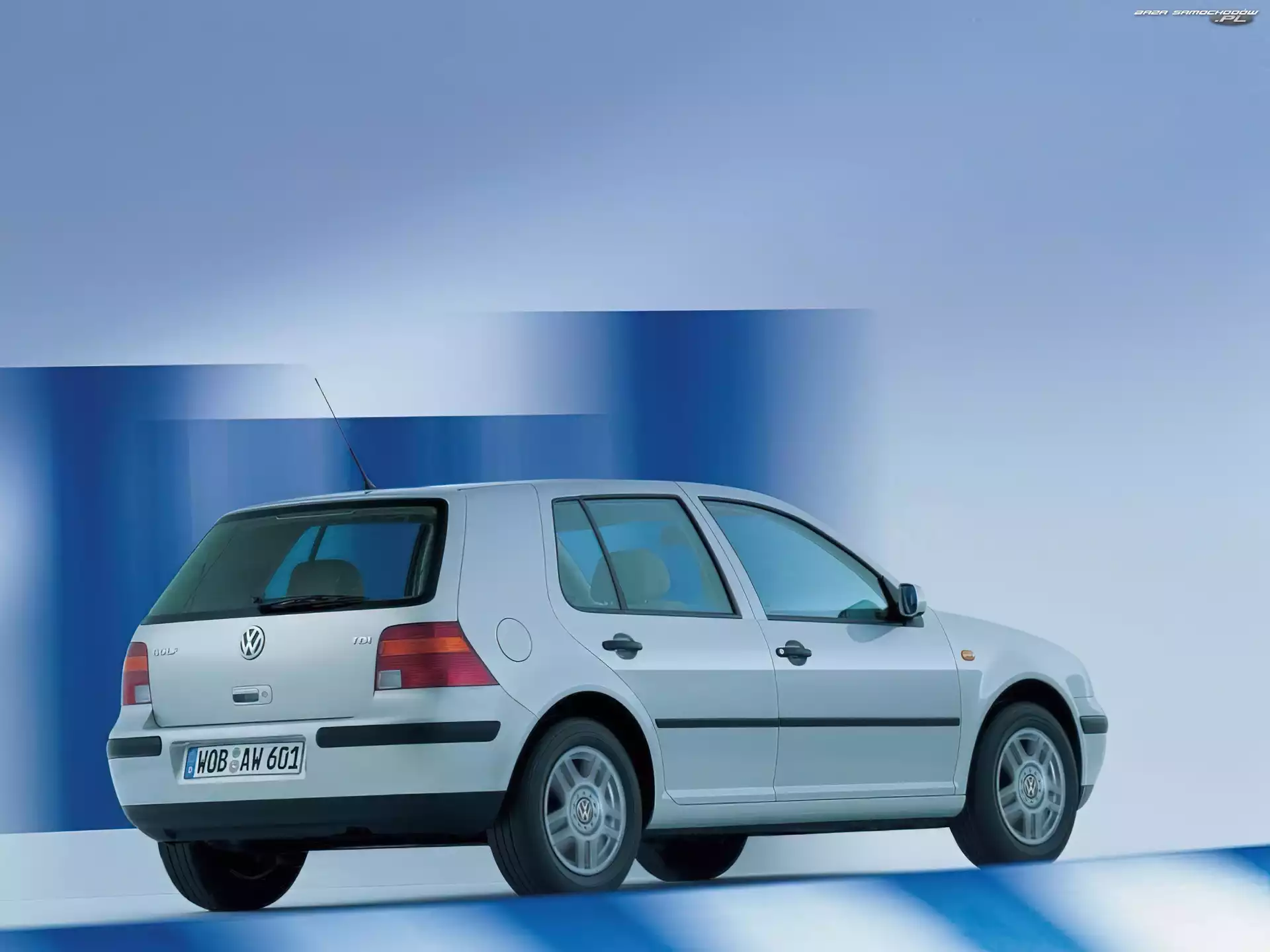 Srebrny, Volkswagen Golf 4