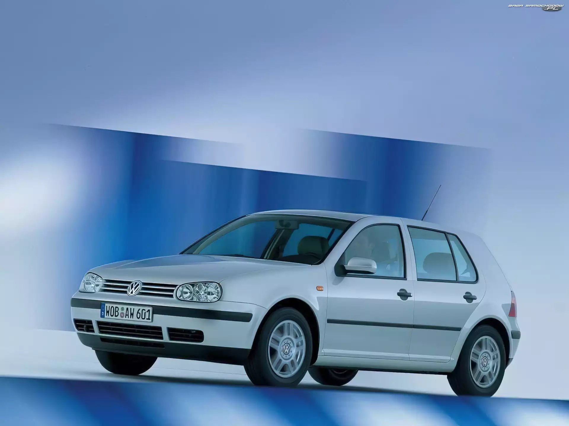Srebrny, Volkswagen Golf 4