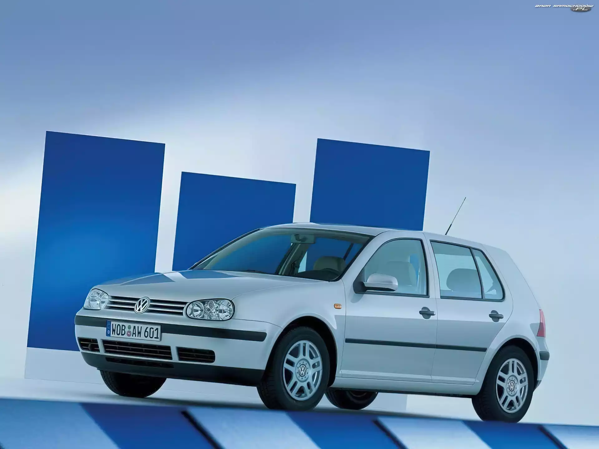 Srebrny, Volkswagen Golf 4