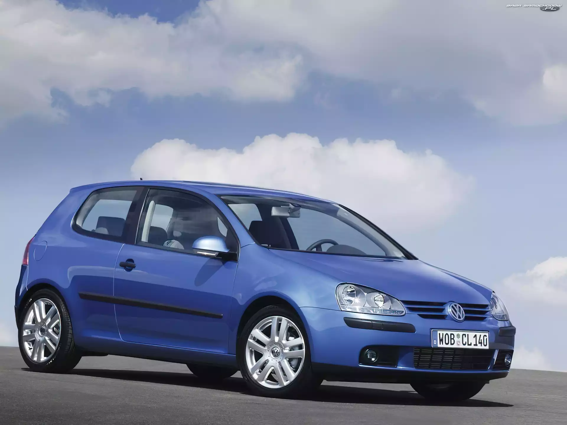 Niebieski, Volkswagen Golf 5