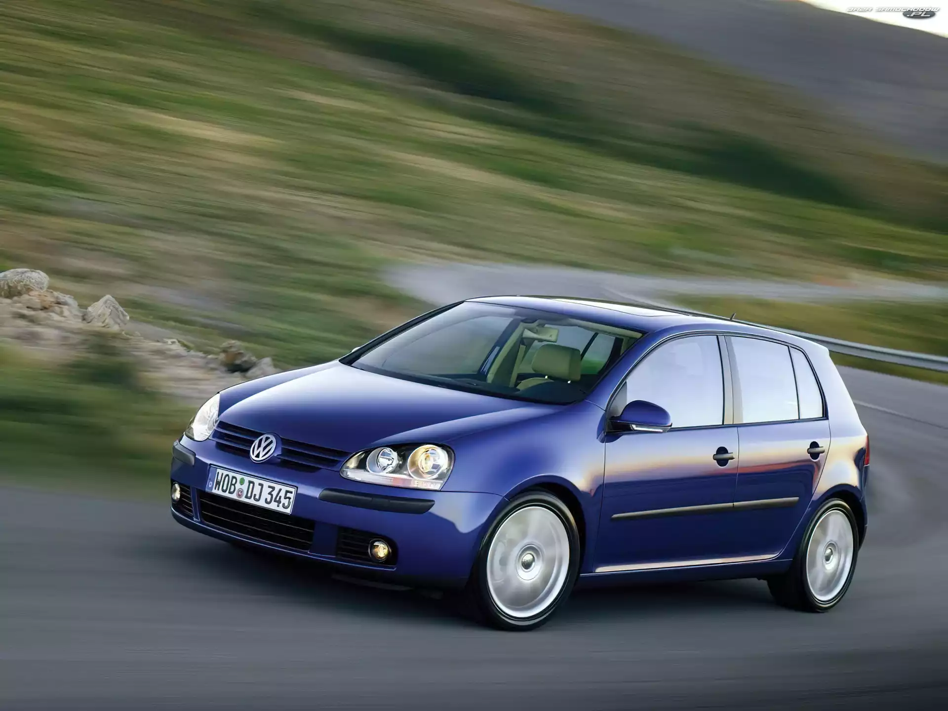Ciemny niebieski, Volkswagen Golf 5