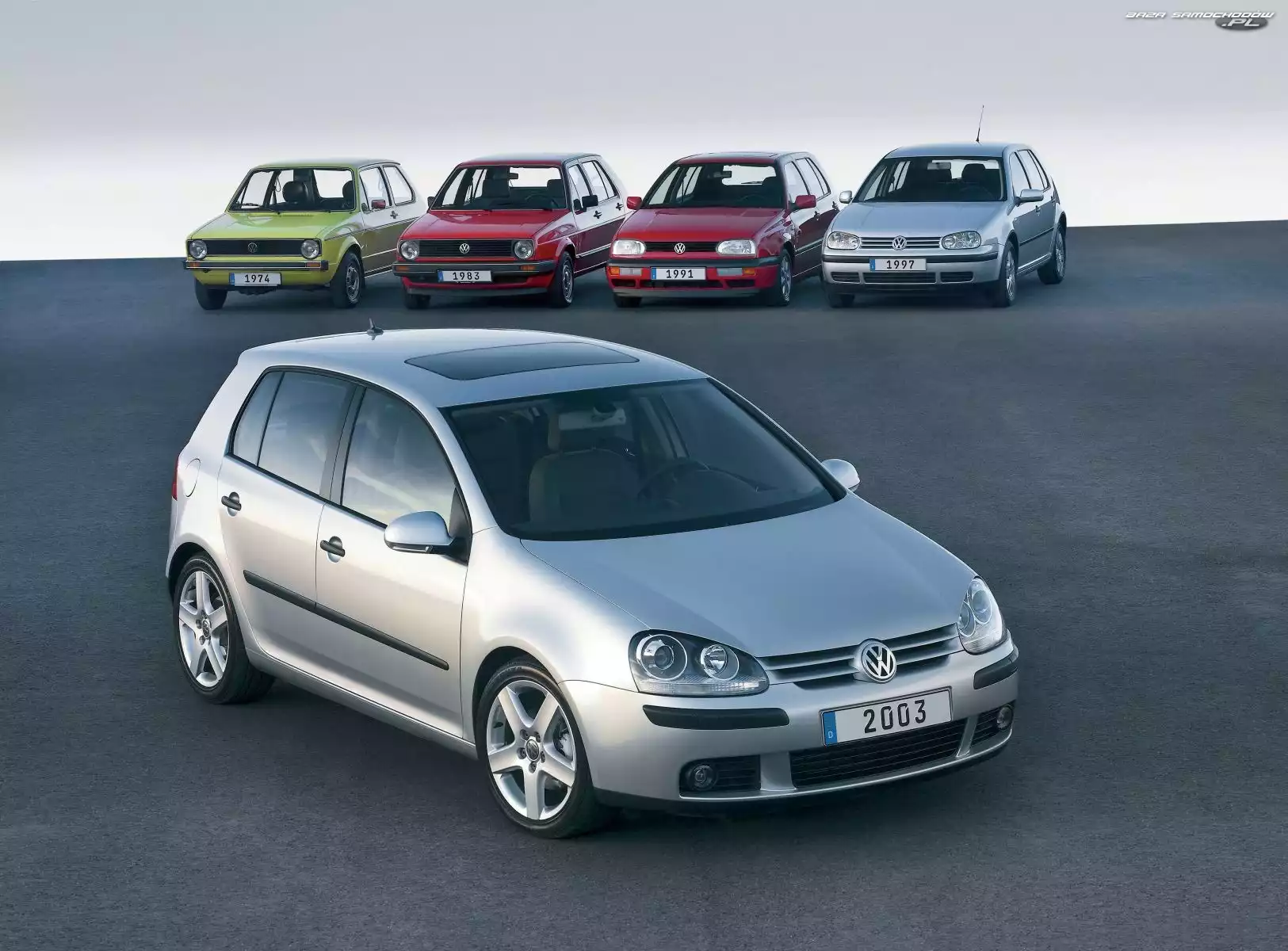 Volkswagen Golf 5, Volkswagen Golf 4, Volkswagen Golf 2, Volkswagen Golf 1, Volkswagen Golf 3