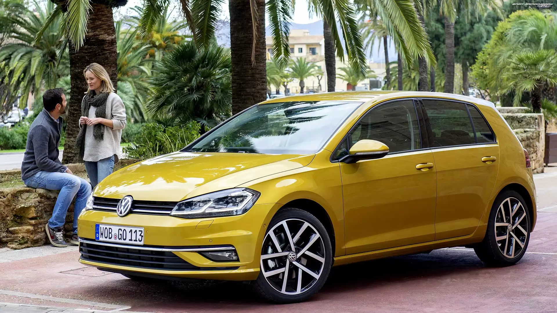 2017, Volkswagen Golf 7, Palmy, Mężczyzna, Facelift, Kobieta