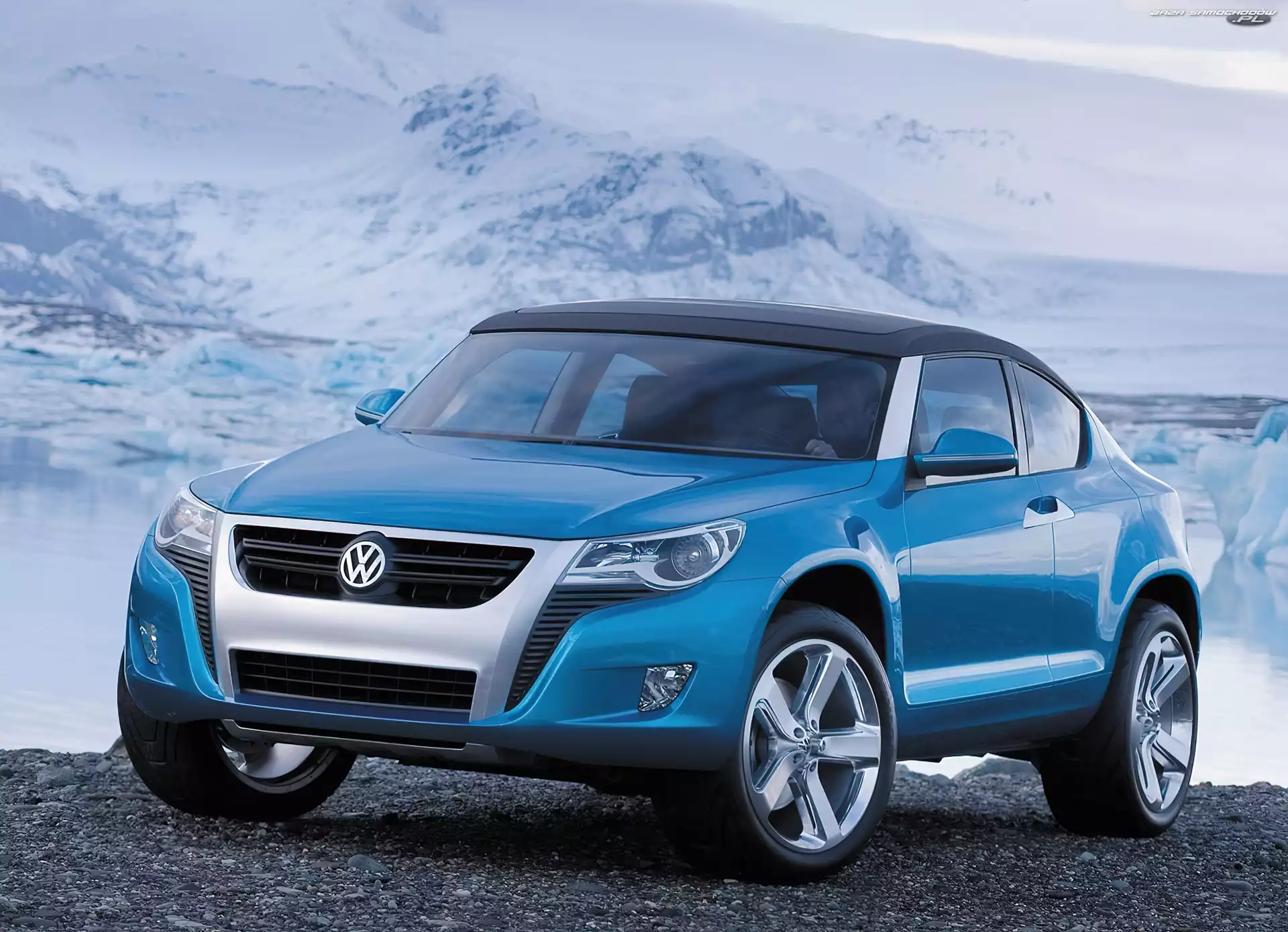 Niebieski, Volkswagen, Car, Concept
