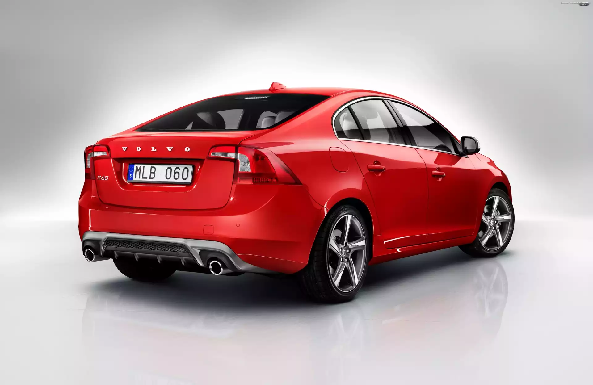 Volvo, Tył, Czerwone, S60