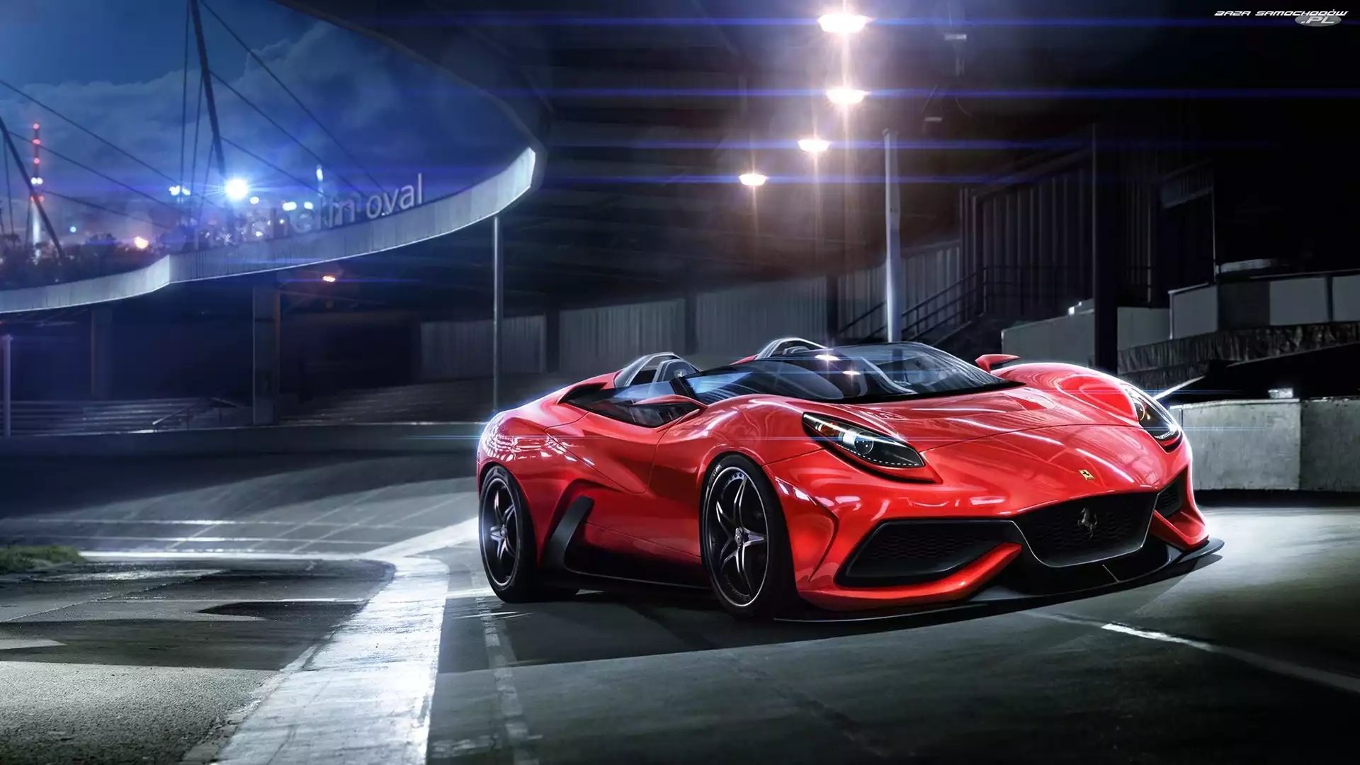 Światła, Ferrari F12 Berlinetta Concept, Tor