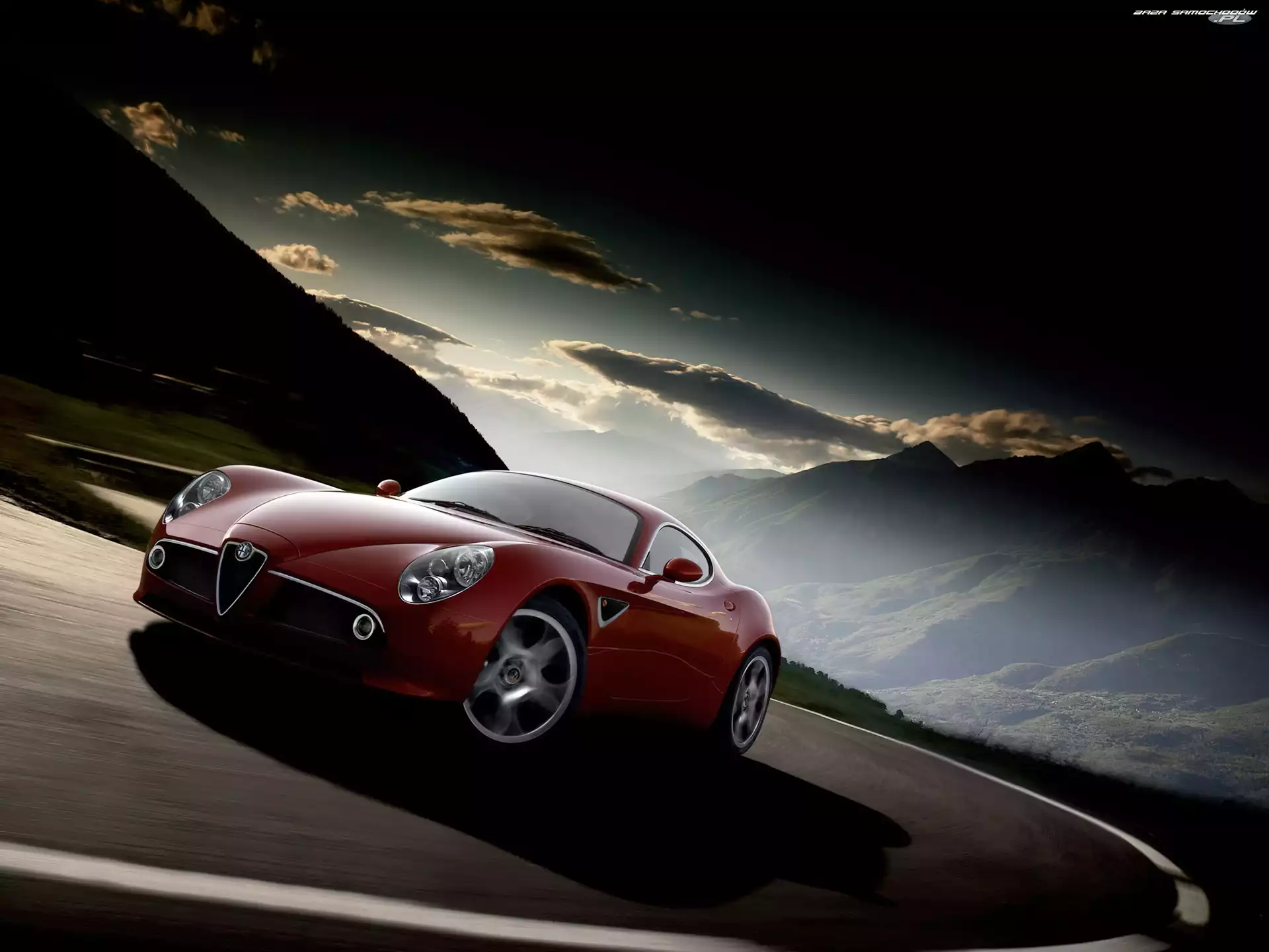 Widok, Alfa Romeo 8C, Piękny