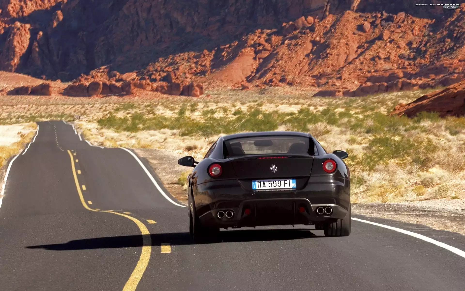 Włochy, Ferrari 599, Góry