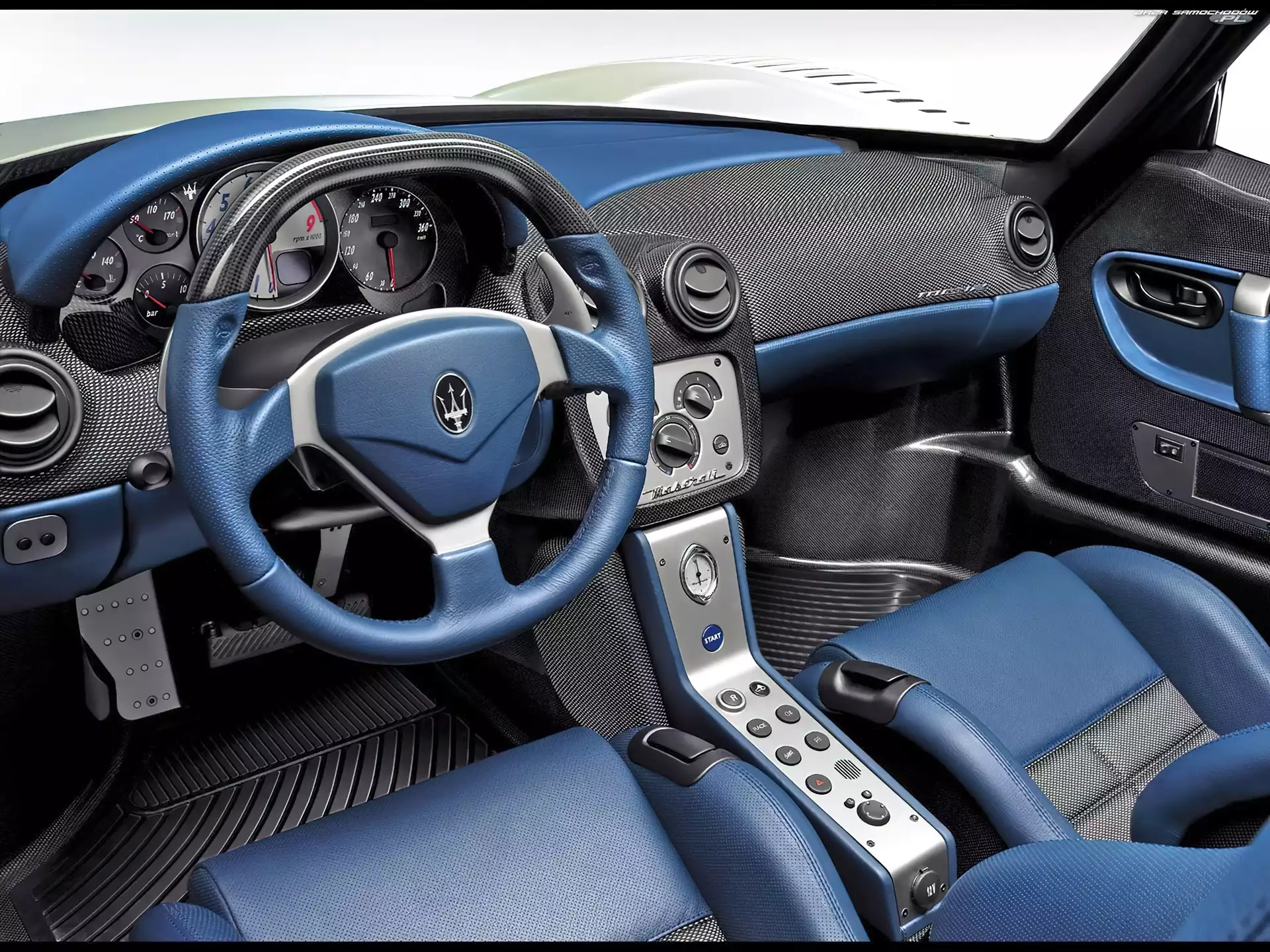 Wnętrze, Maserati MC12, Niebieskie