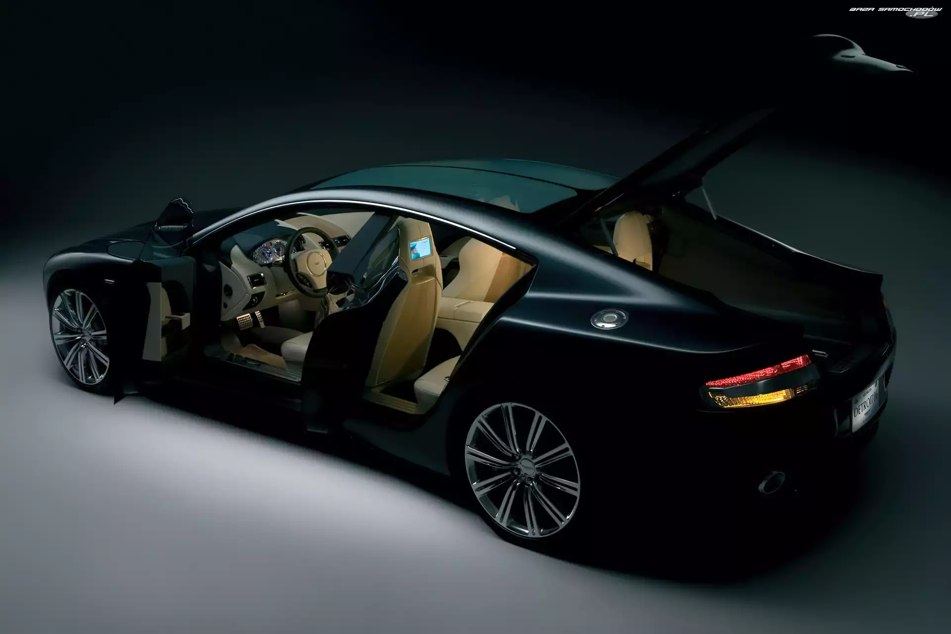 Wnętrze, Skóry, Aston Martin Rapide, Jasne