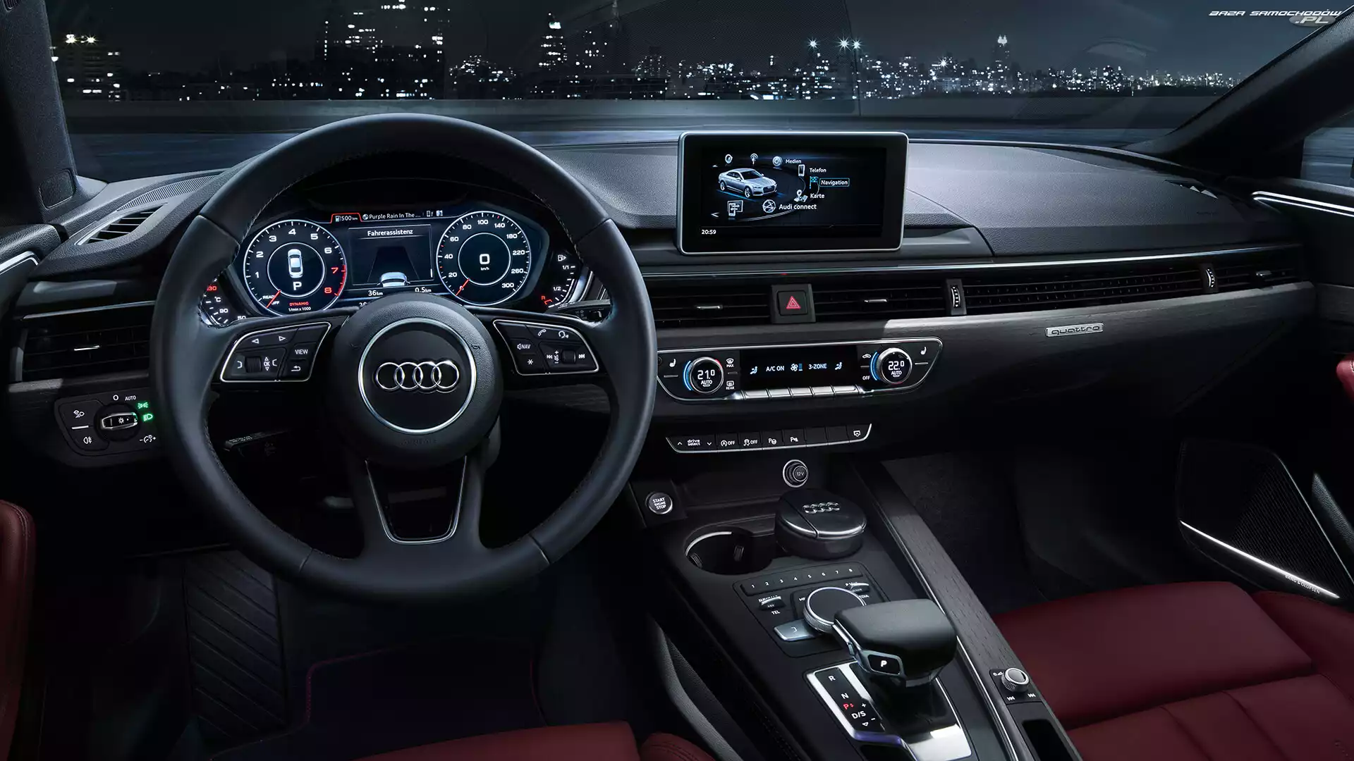 Wnętrze, Audi A5 Sportback, 2017