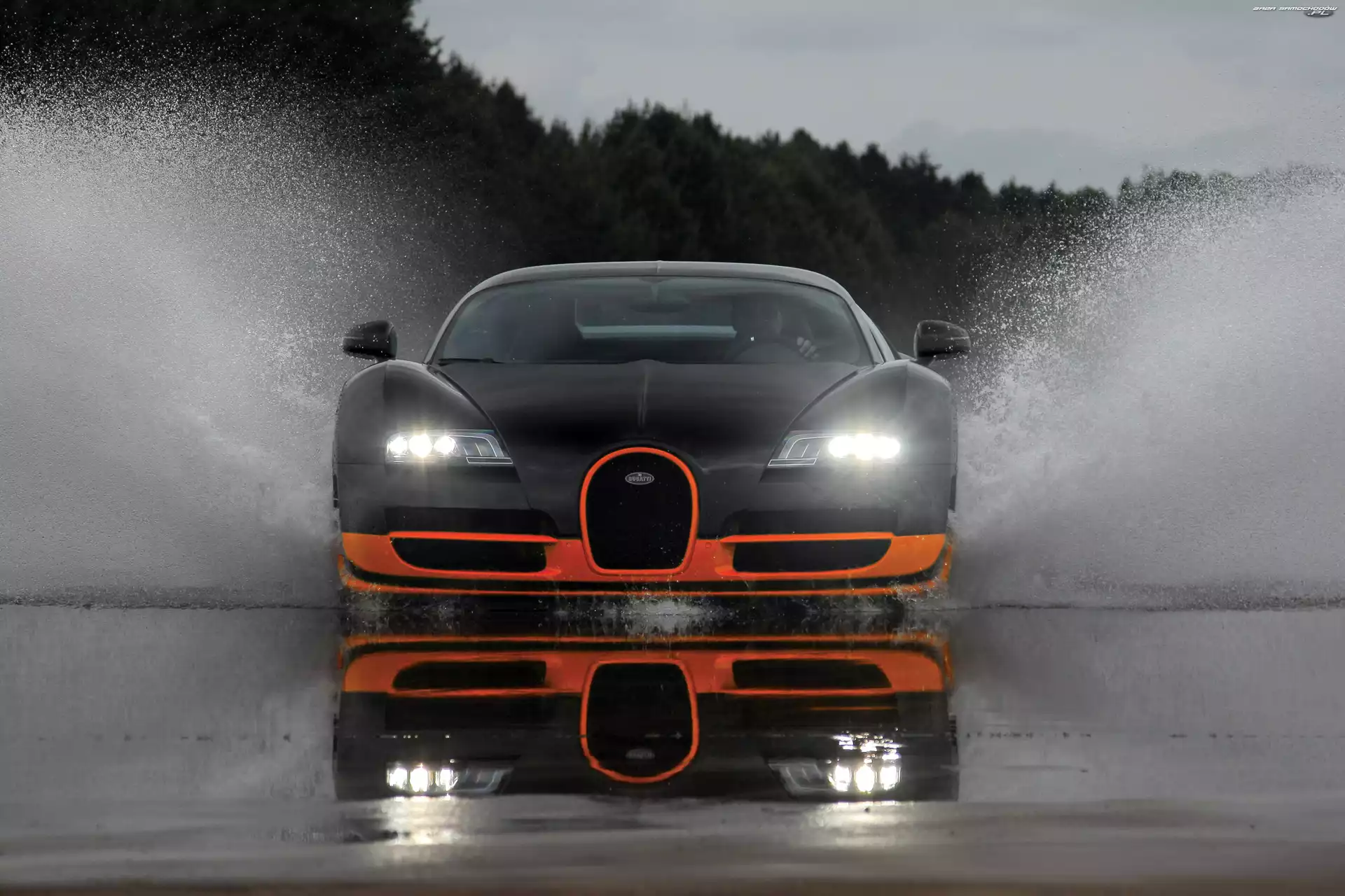 Woda, Bugatti Veyron Super Sport, Test