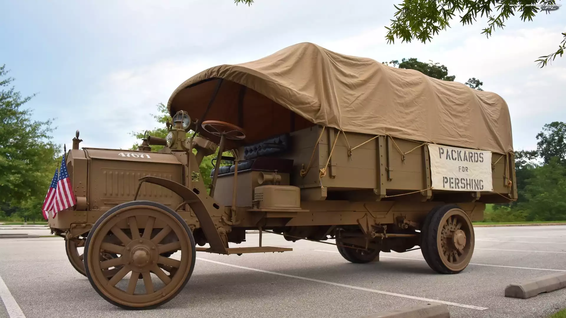 Wojskowy, 1918, Zabytkowy, Packard Army Truck