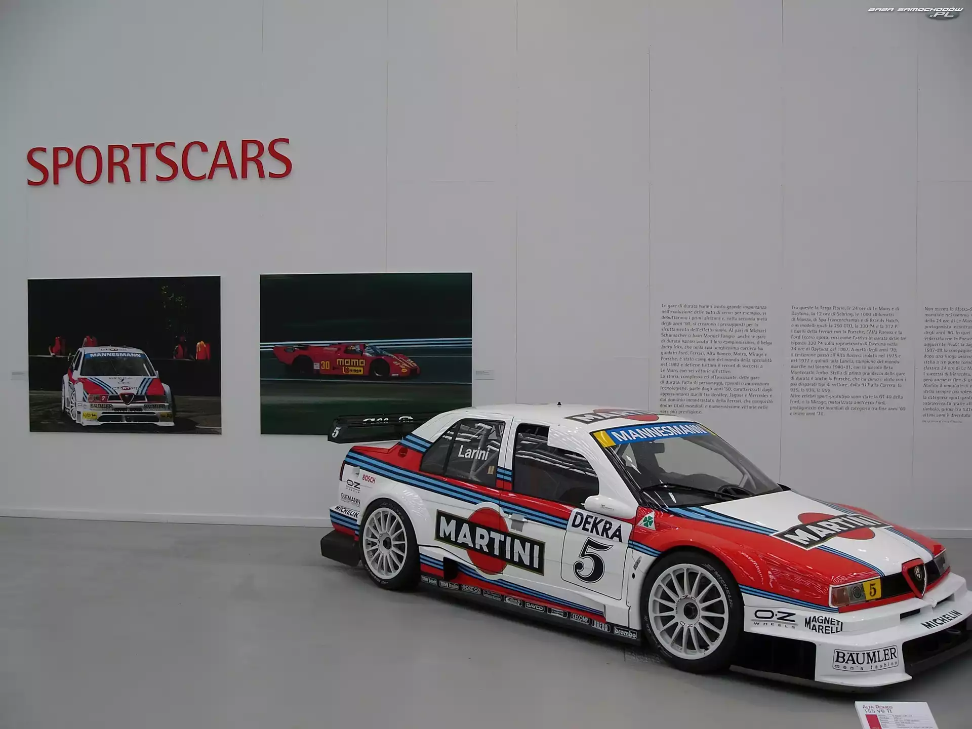 Wyścigówka, Alfa Romeo 155, Spojler