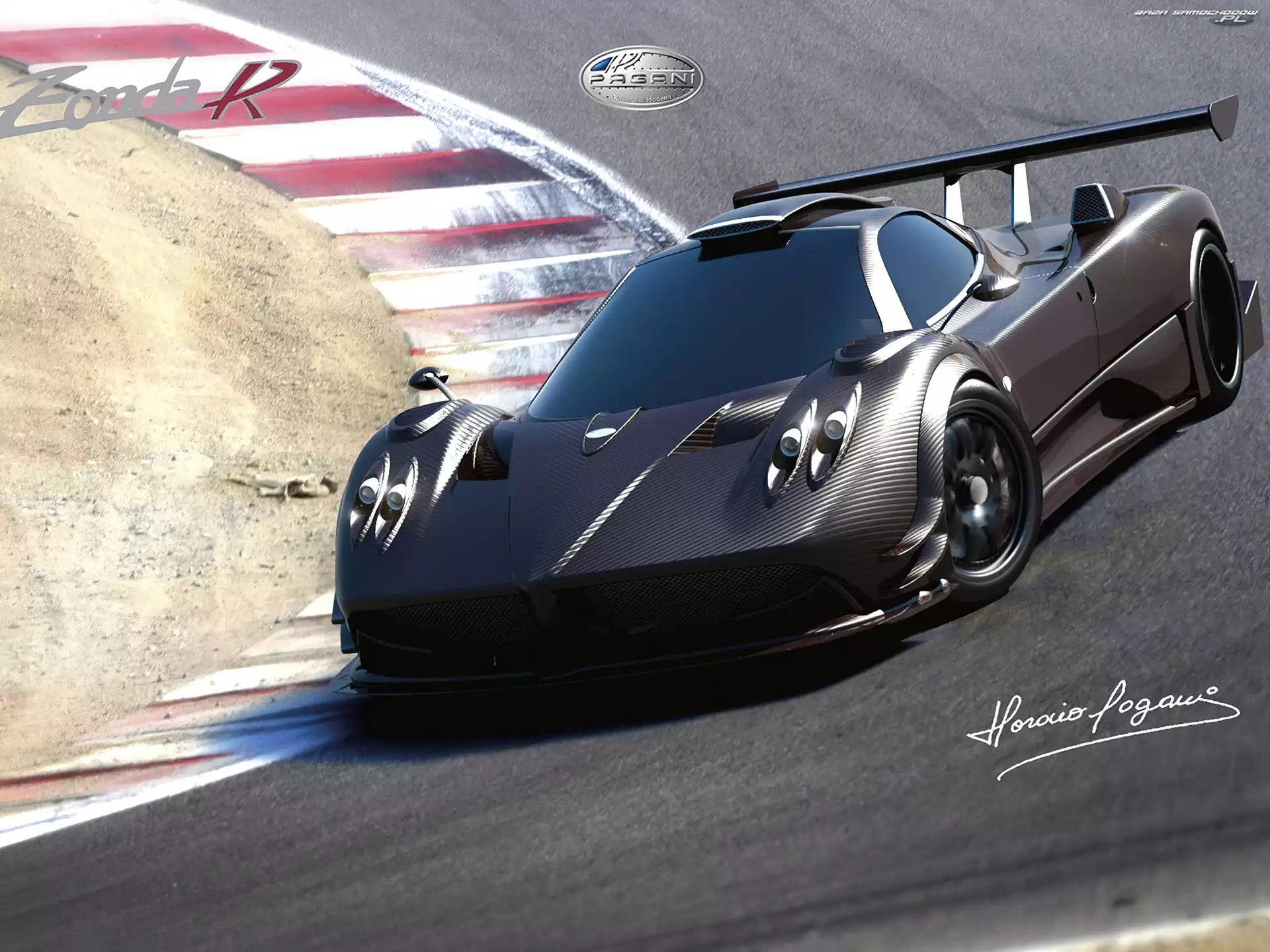 Wyścigowy, Pagani Zonda R, Tor