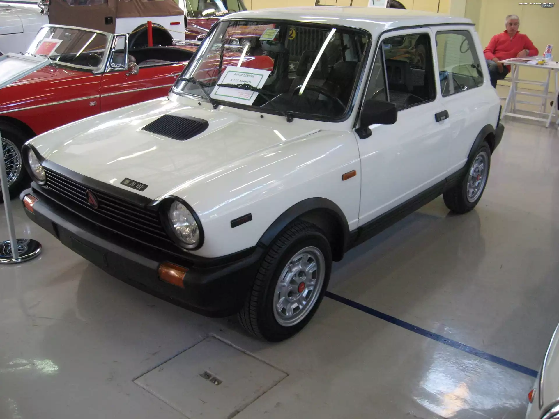 Wystawa, Autobianchi A112, Lewy, Biały, Bok