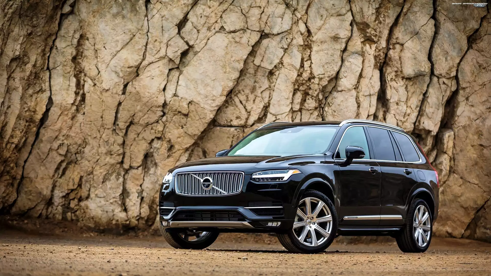 Volvo XC90 T8 Excellence Edition, Skały, Czarne, 2016