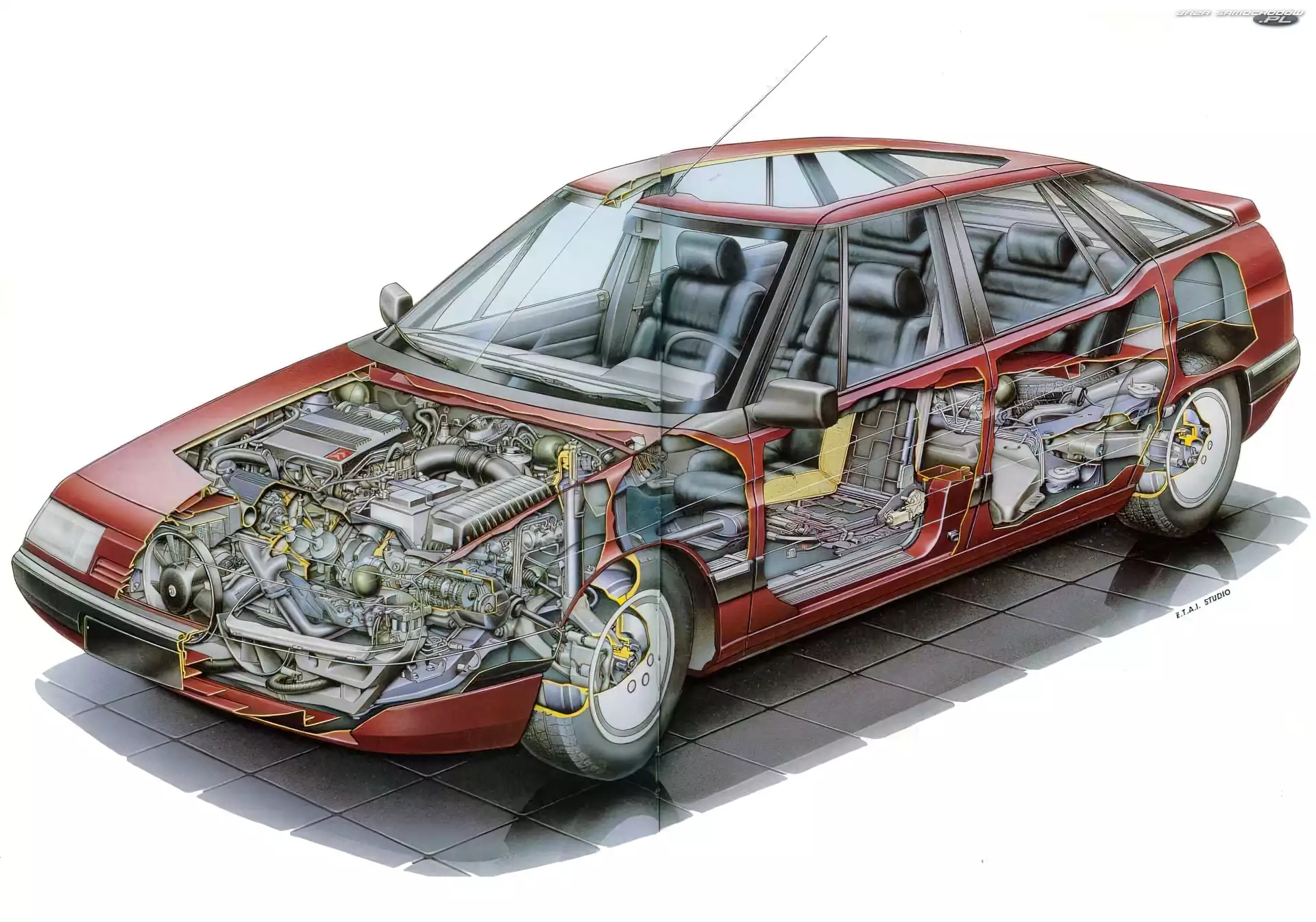 Citroen XM, Przekrój