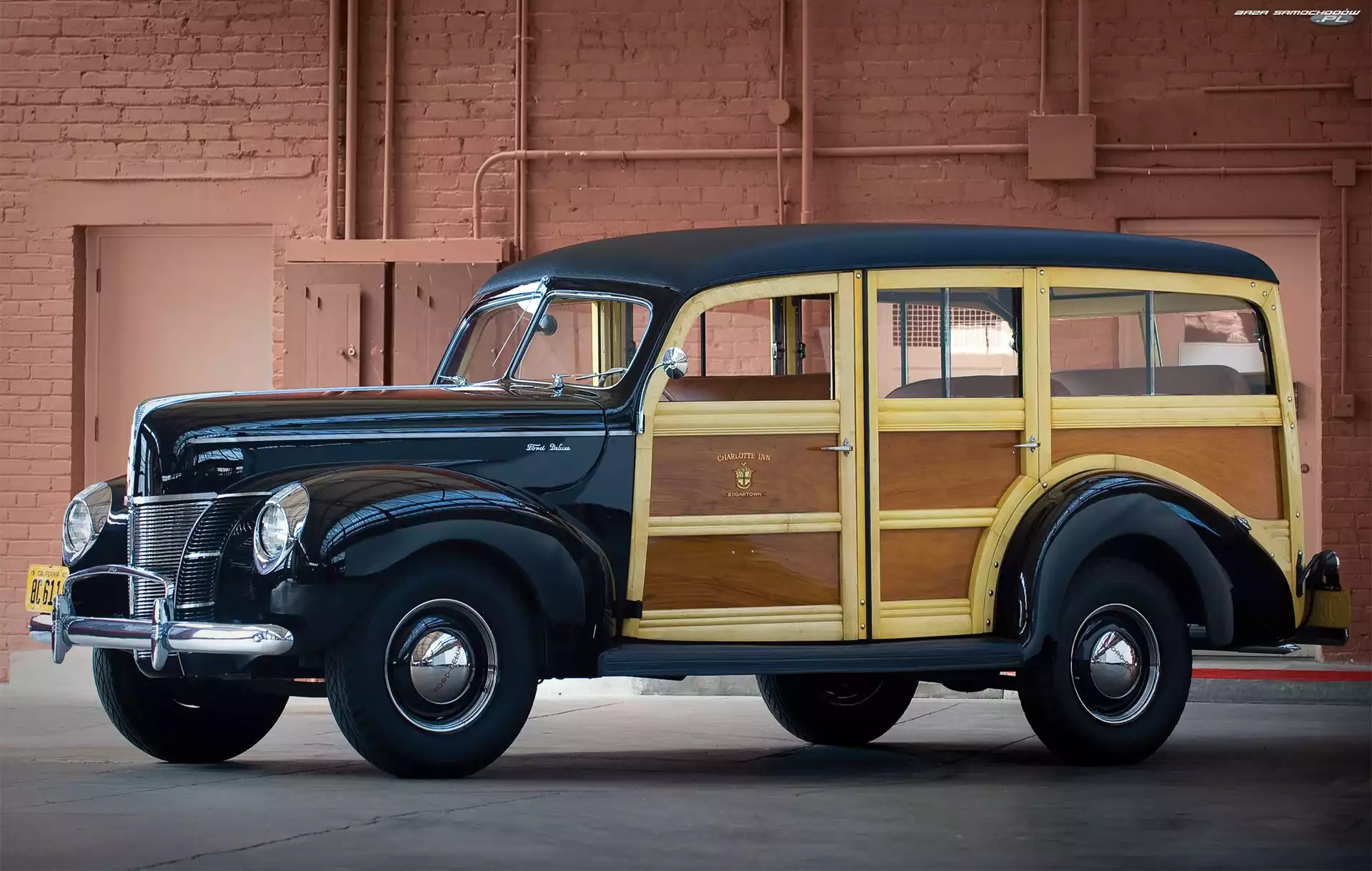 1940, Zabytkowy, Ford V8 Deluxe Station Wagon