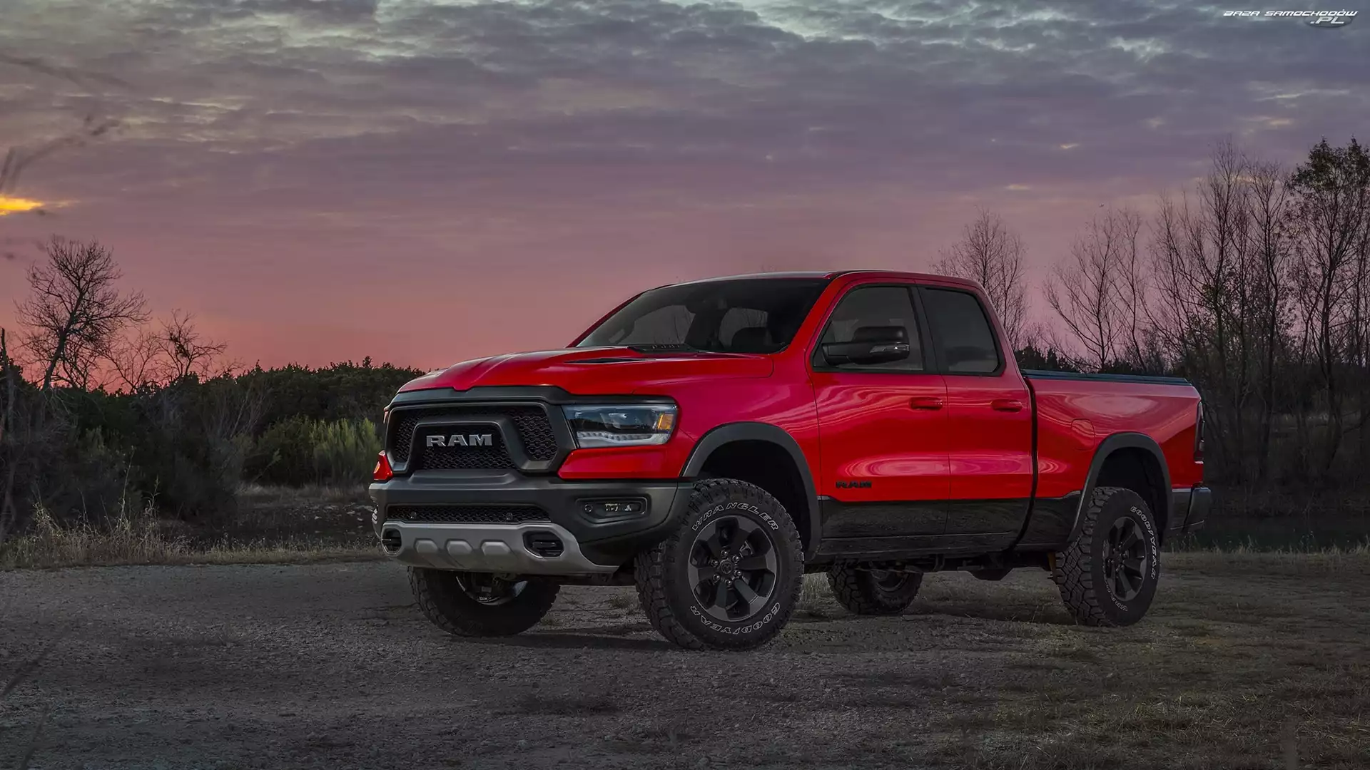 Zachód Słońca, Czerwony, Dodge Ram 1500